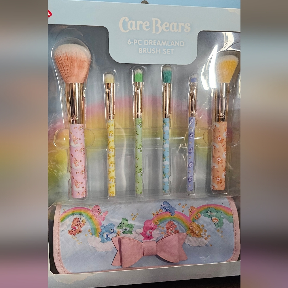 7pc care bears brush set